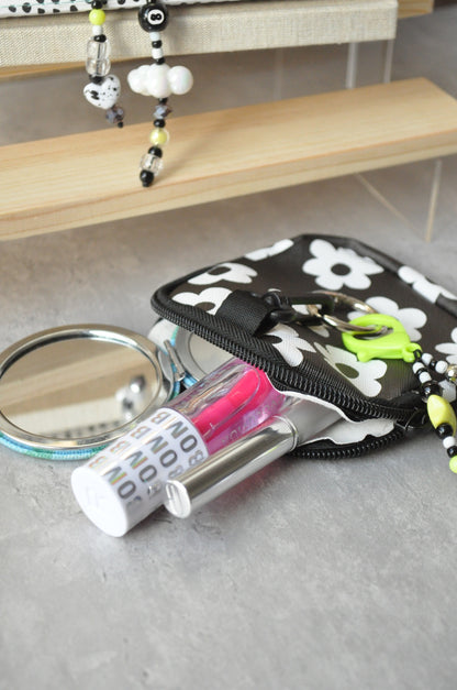 Floral Pouch Bag Charm