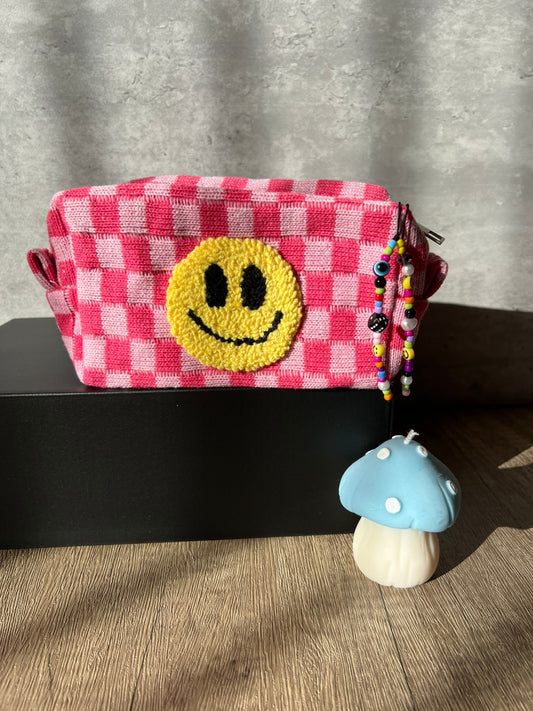 Pink Checkered Bag