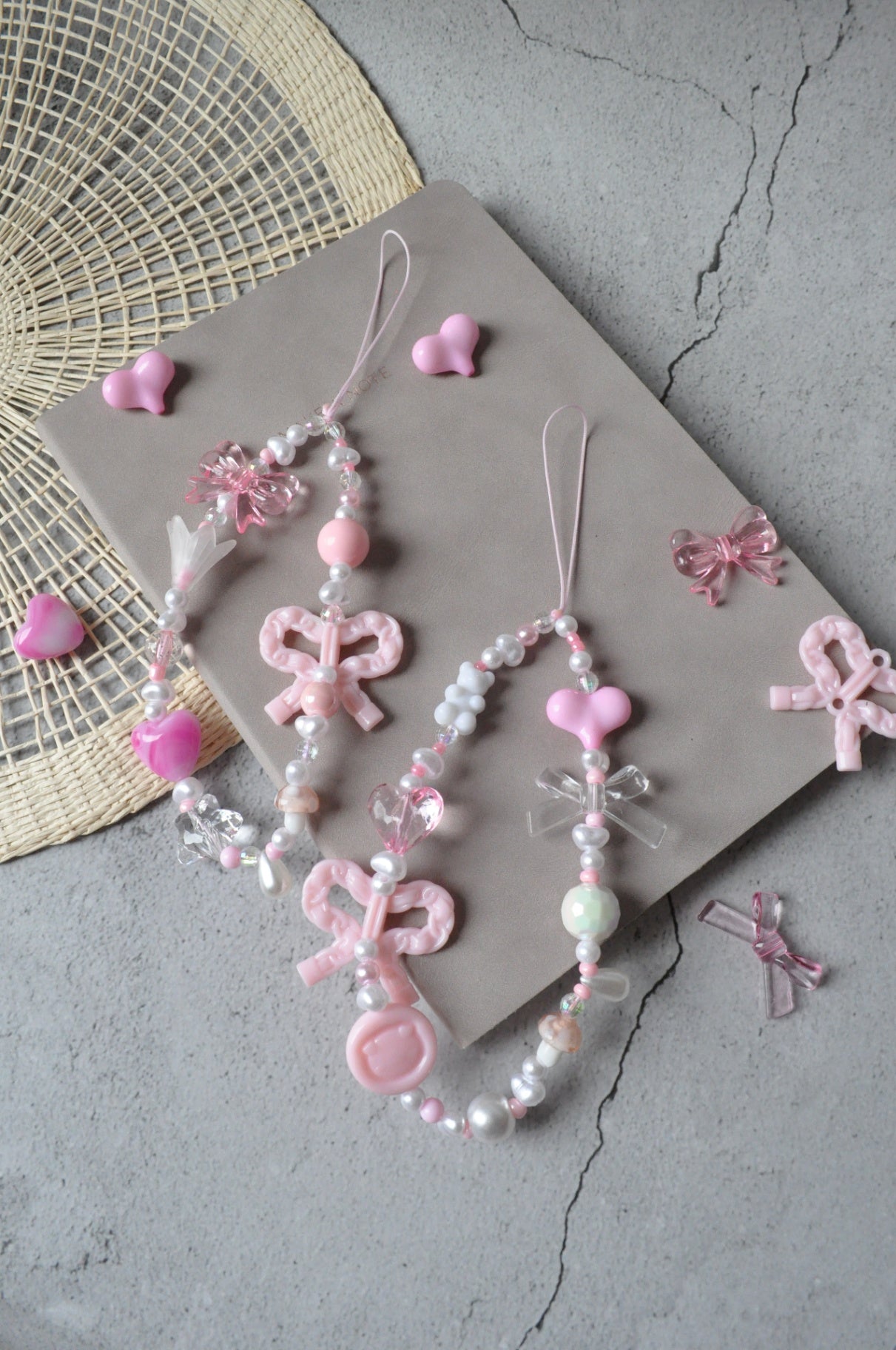 Pastel Pink Phone Charm