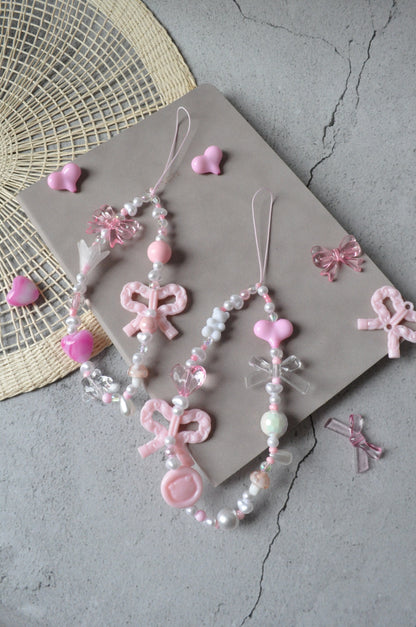 Pastel Pink Phone Charm