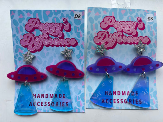 UFO Acrylic Earrings