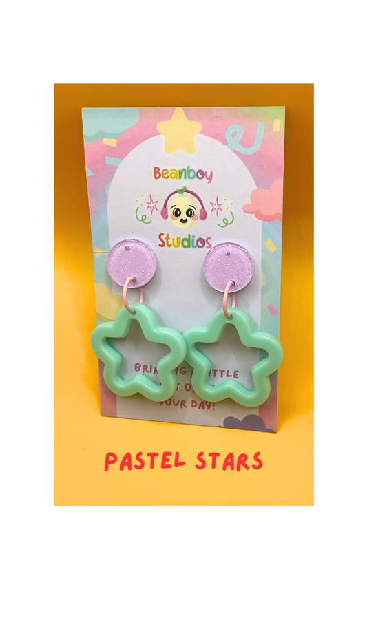 Pastel star Earrings