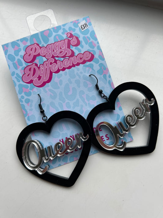 Queer Mirror Acrylic Earrings