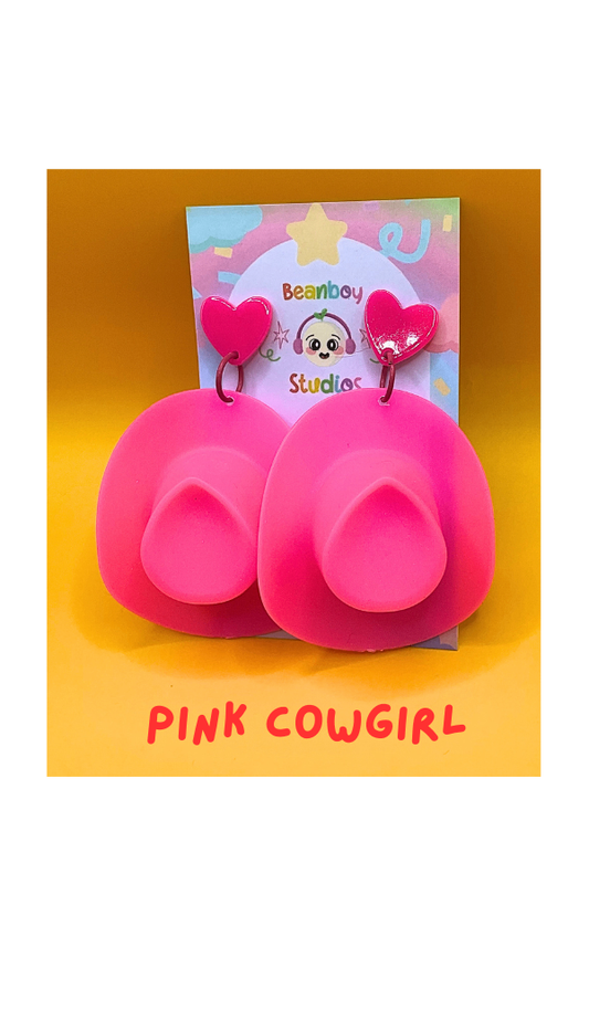 Pink Cowgirl Earrings