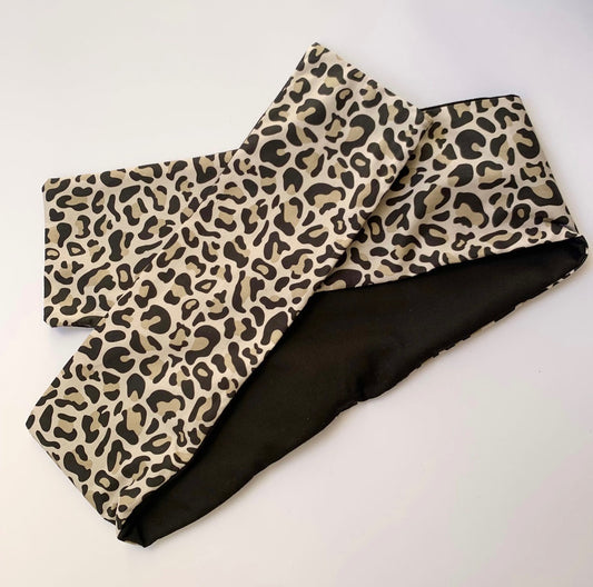 Leopard print wire headband