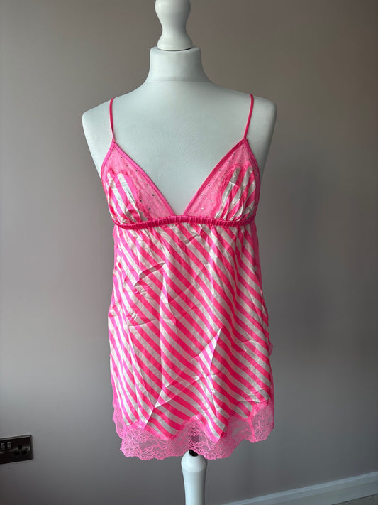 Pink striped cami top