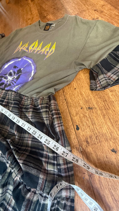 Def Leppard reworked tartan dress with pockets