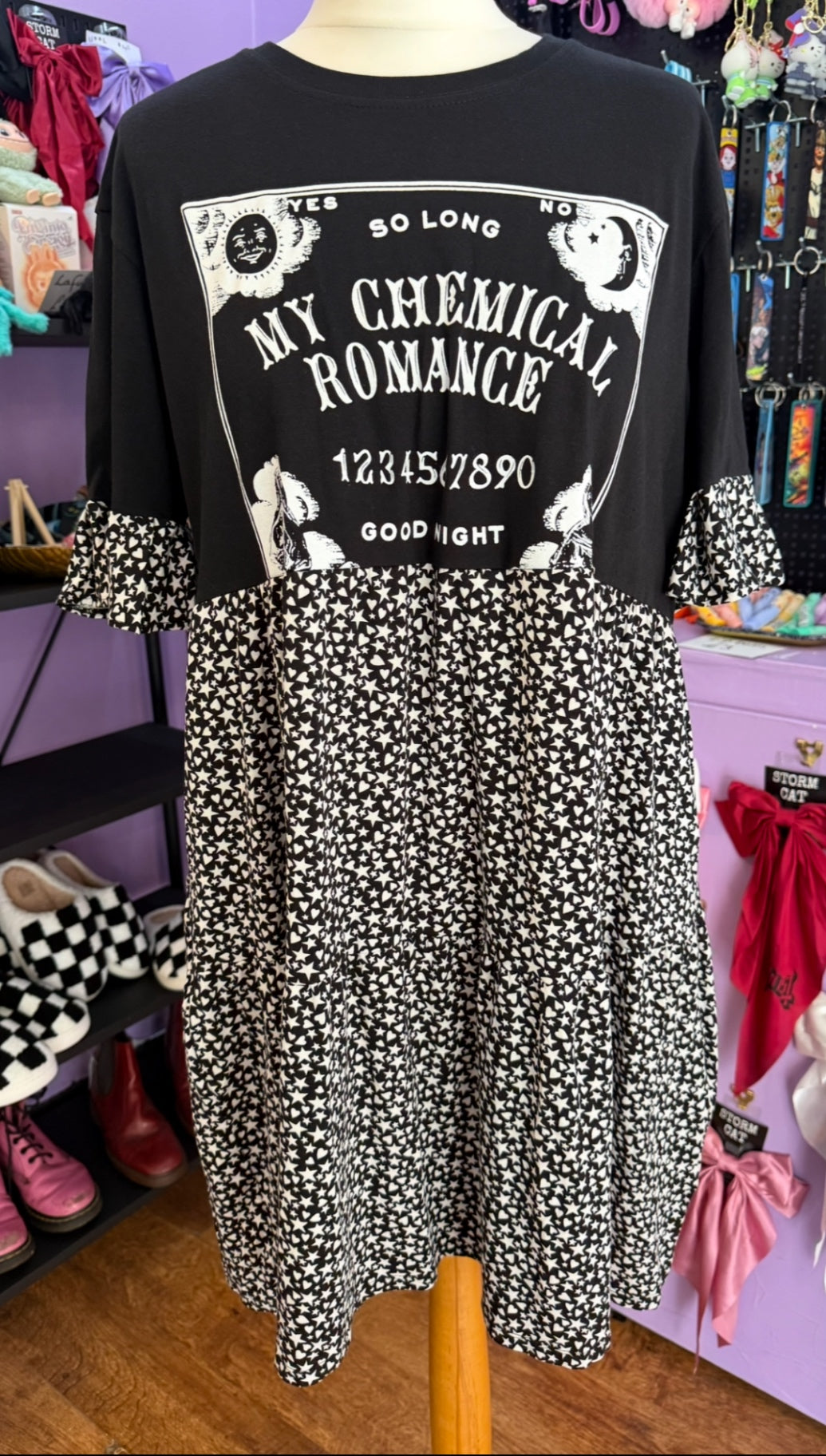 My Chemical Romance rework Dress stars and hearts pattern