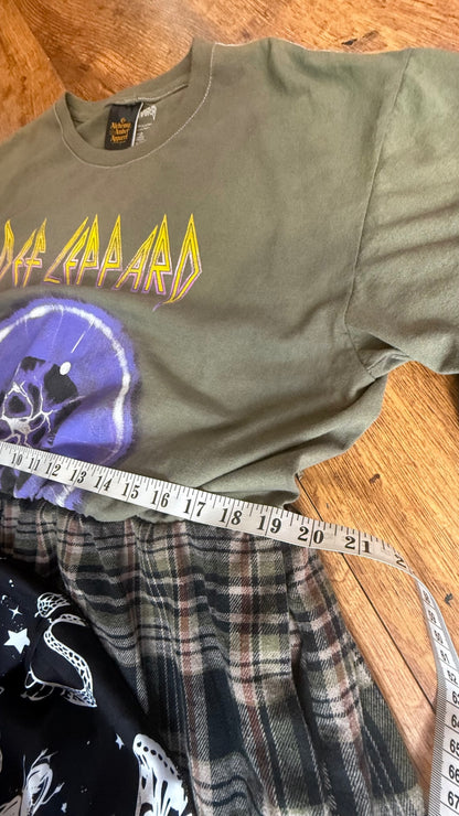 Def Leppard reworked tartan dress with pockets