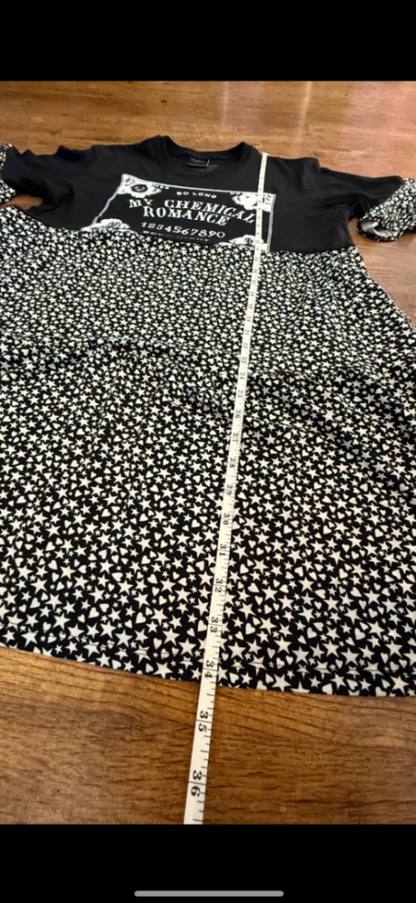 My Chemical Romance rework Dress stars and hearts pattern