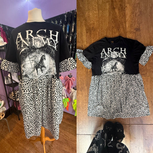 Arch enemy reworked smock dress with pockets 