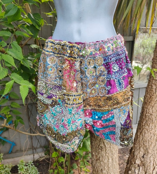 Mykonos jewel sequin shorts 8-12 uk