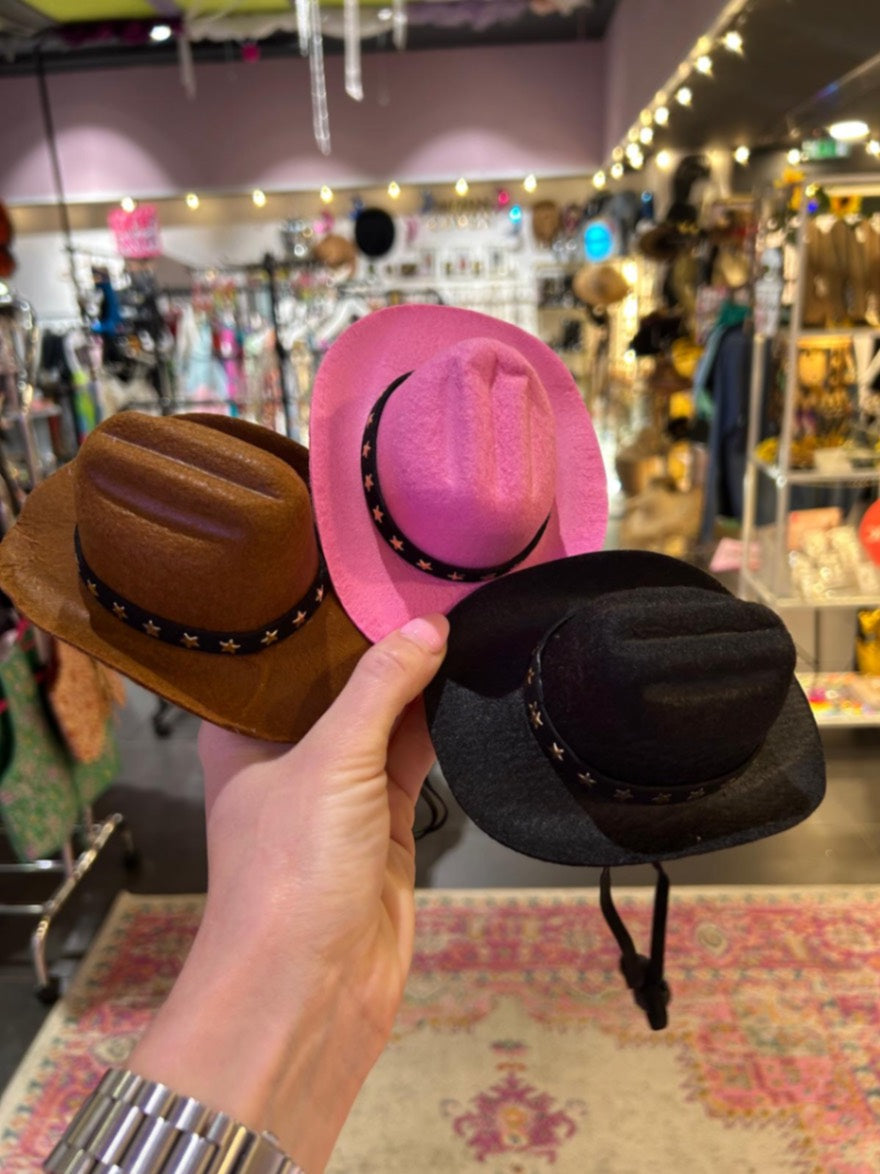 Pet Cowboy Hat - Black