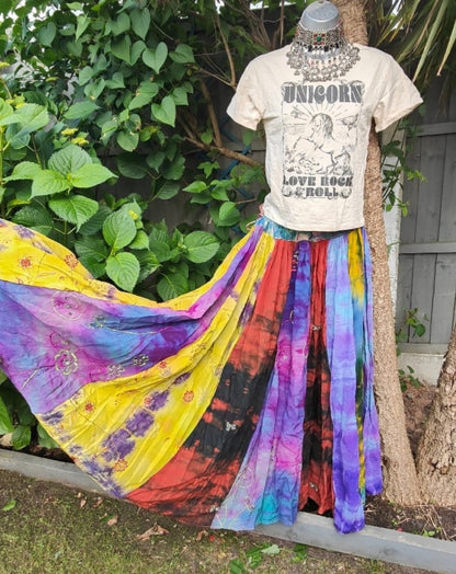 Paros sari panel maxi skirt waist upto 44 inches 