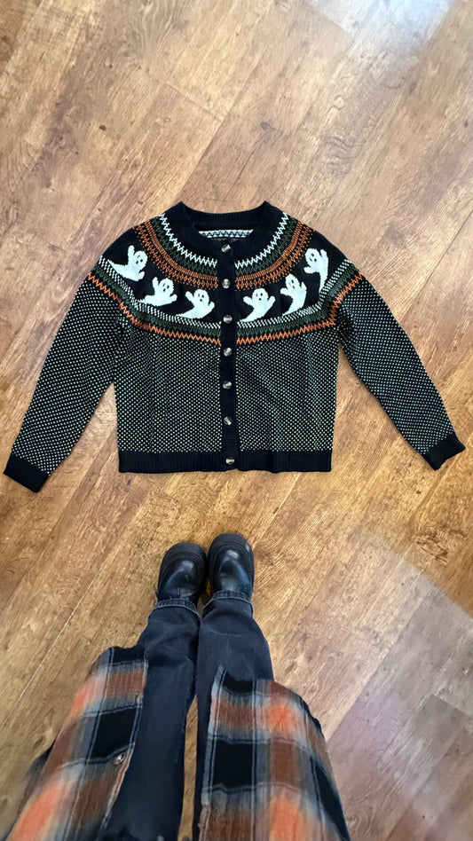 Haunted fair aisle cardigan size medium