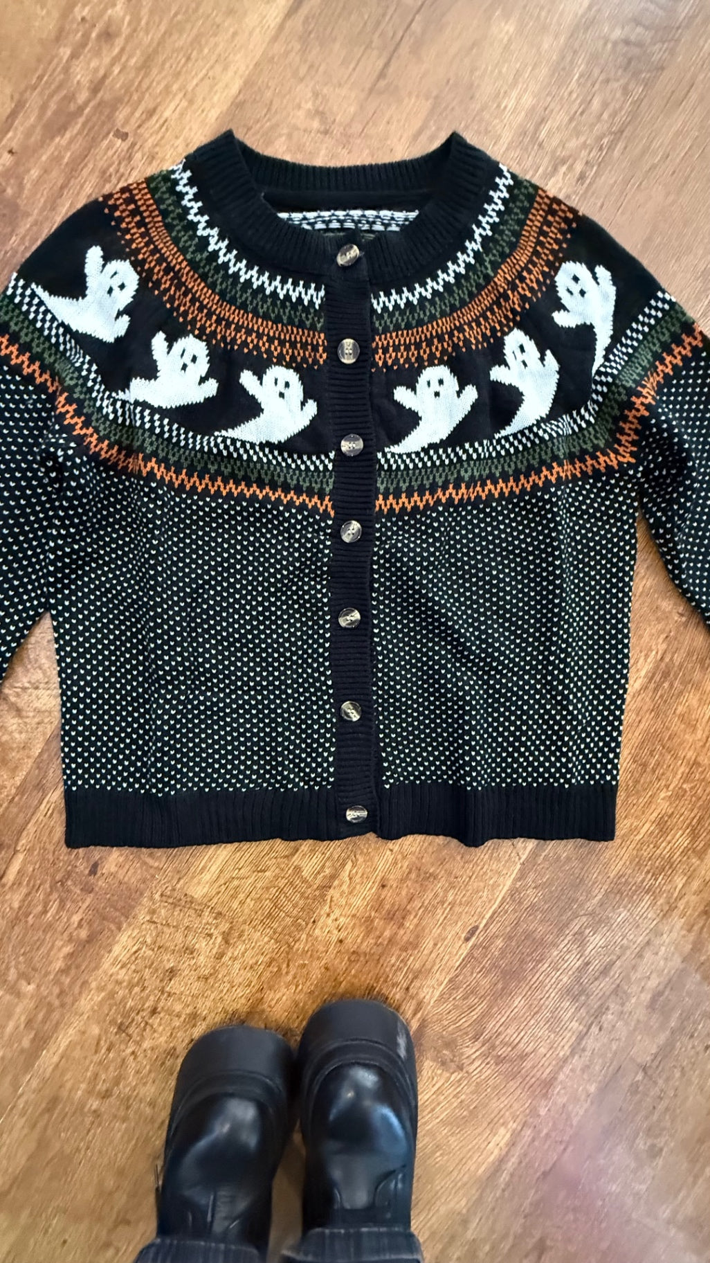 Haunted fair isle cardigan size large