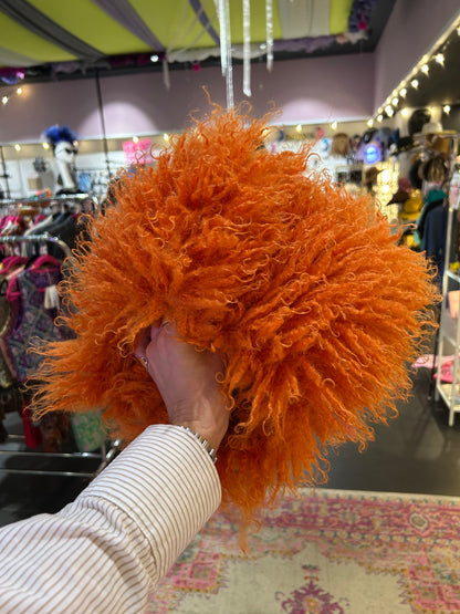 Orange Fluffy Slippers