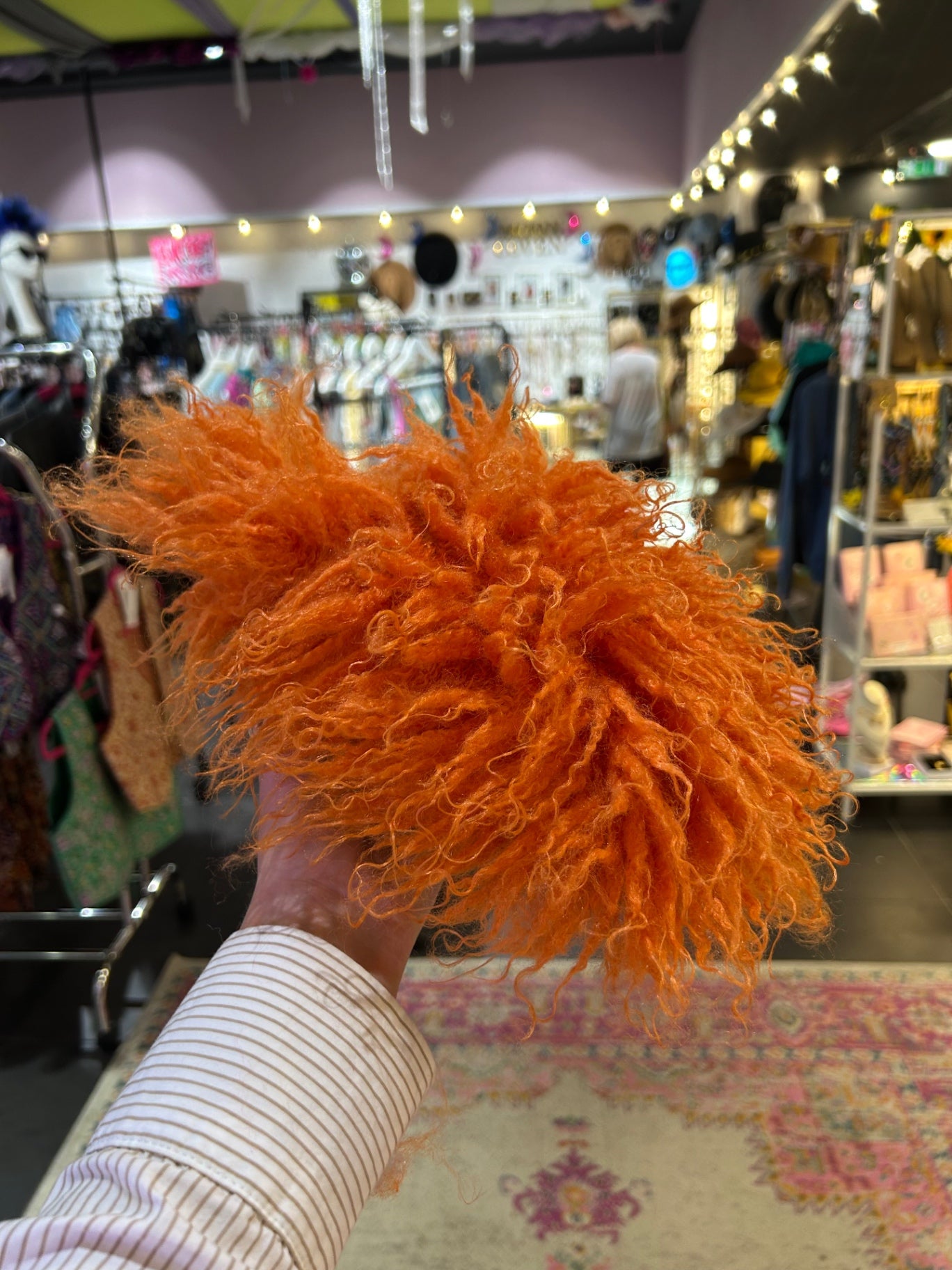 Orange Fluffy Slippers