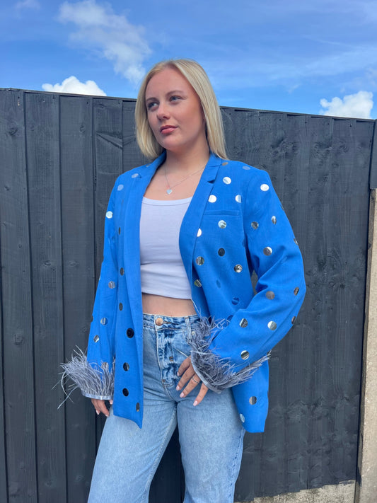 Metallic spotty blazer 