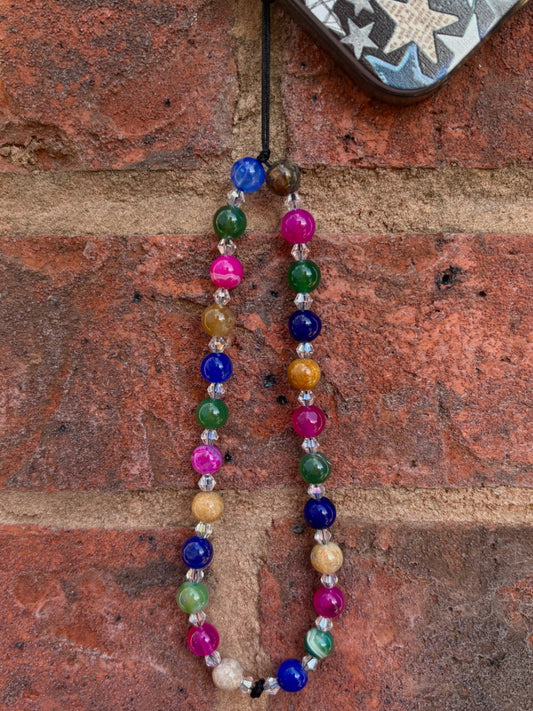 Crystal Confetti Phone Charm 