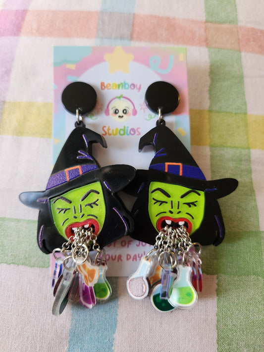 Witch Halloween Earrings