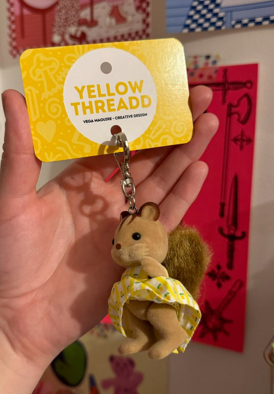 Squirrel Critter Keychain 