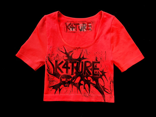 K4TURE red crop tee 