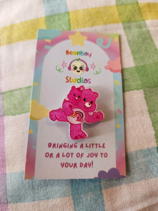 Pink Bear Pin badge