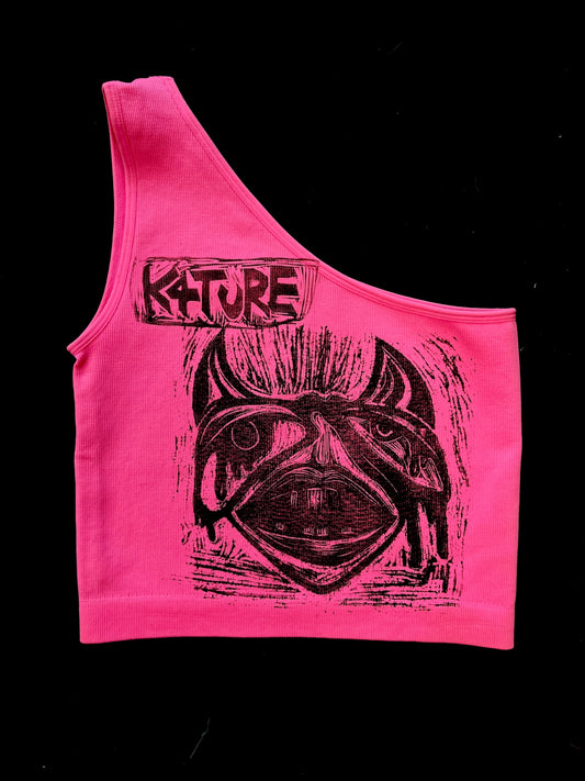 K4TURE pink asymmetric top