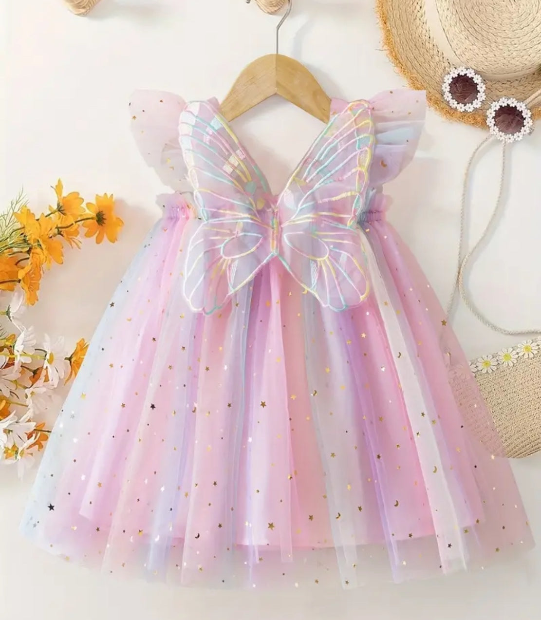 Rainbow Winged Dress