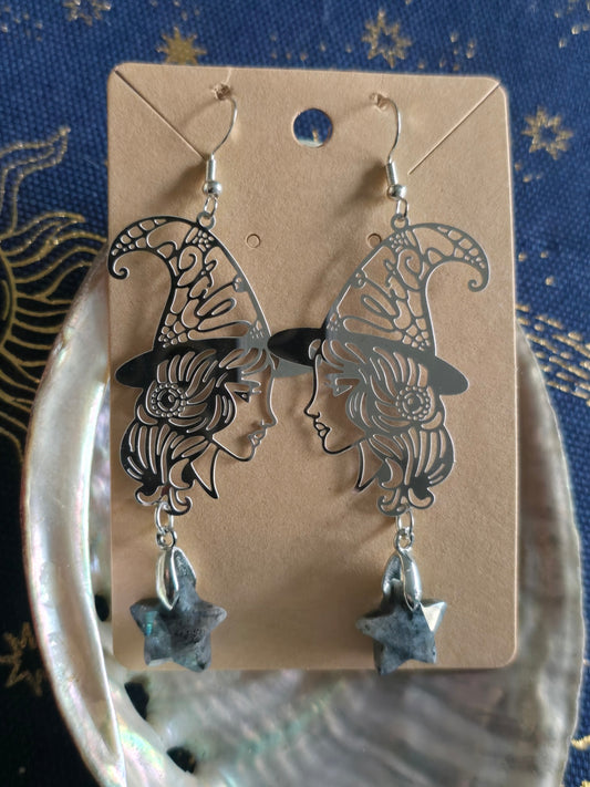 Lavikite witch earrings 