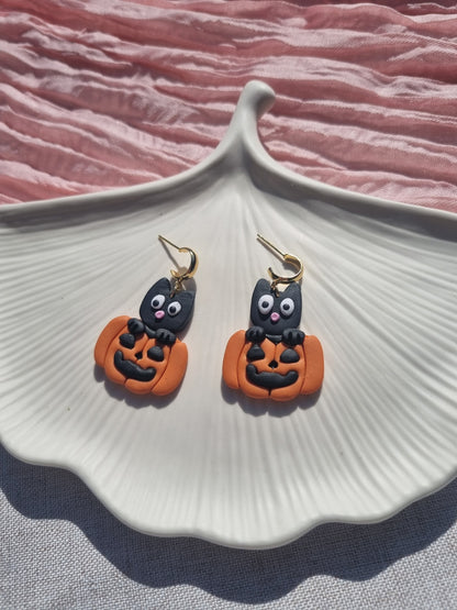 Cats and pumpkins