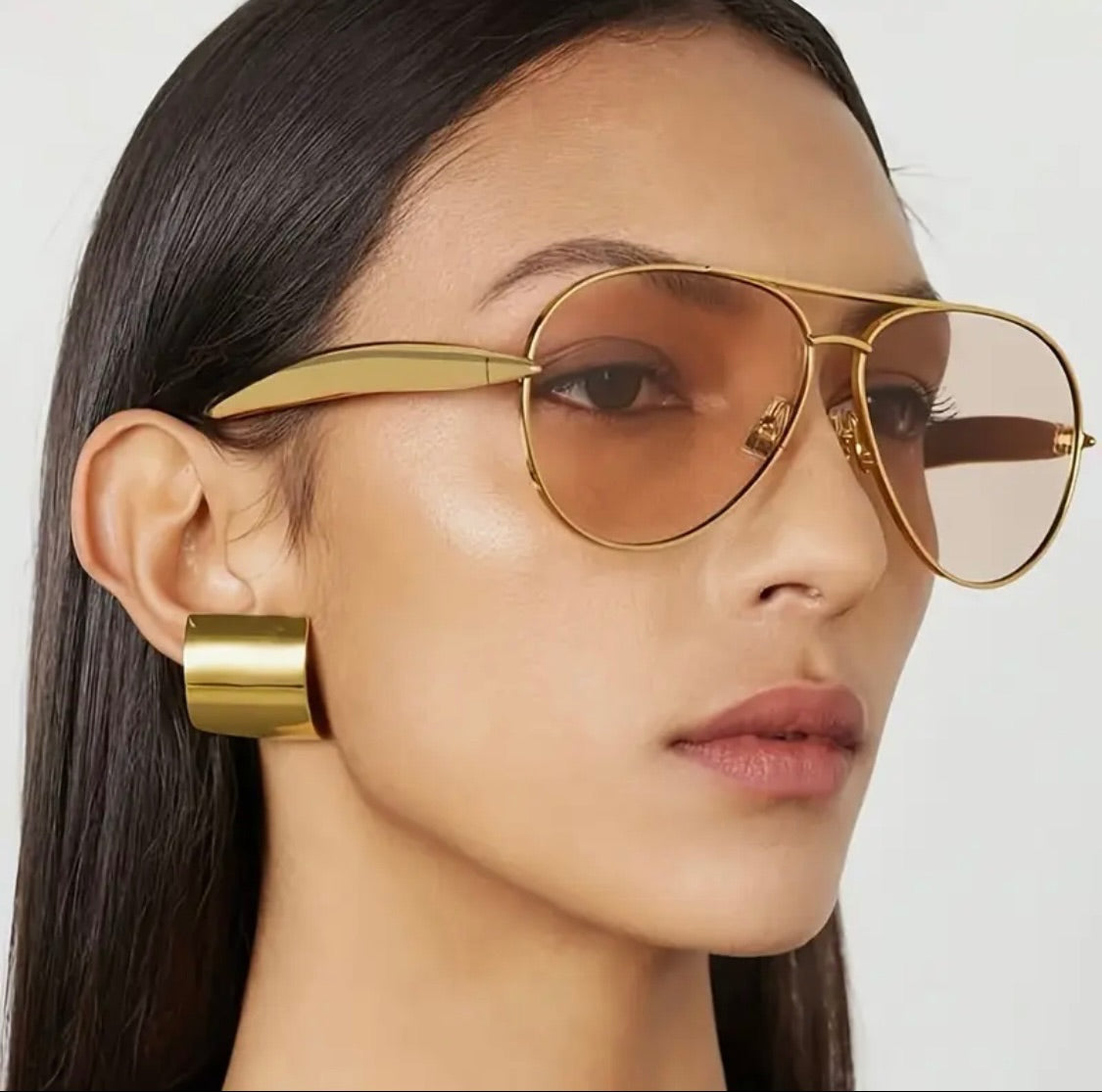 Zara Gold Aviator Sunglasses