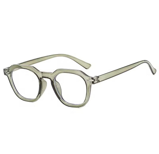 Andie Square Frame Blue Light Glasses-Green