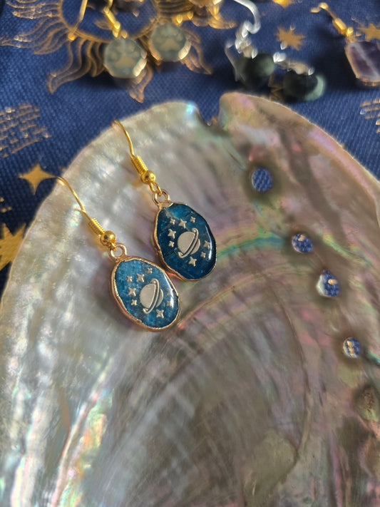 Apatite plant earrings 