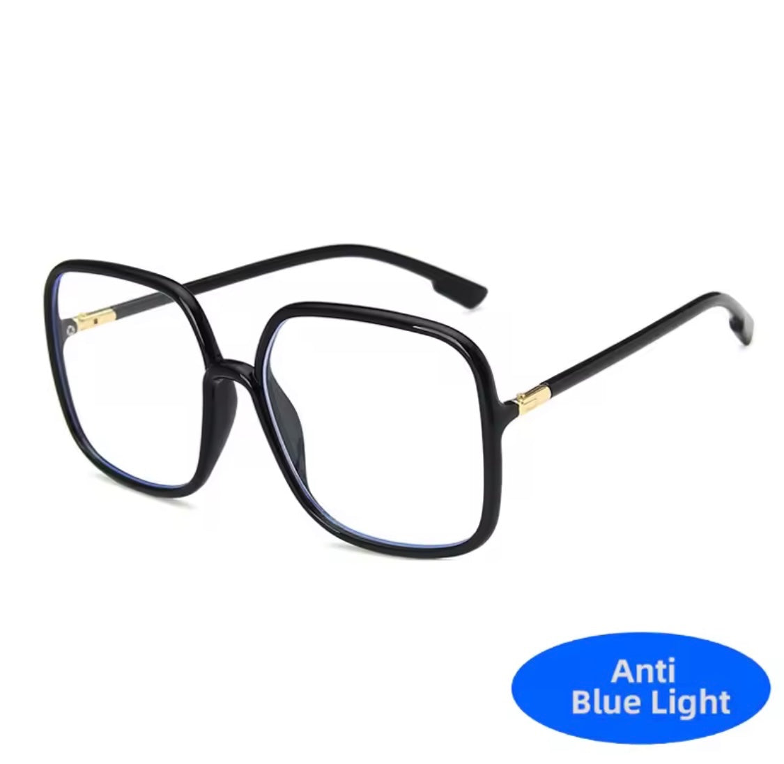 60s Oversized Anti Blue Light Glasses Tortoiseshell
