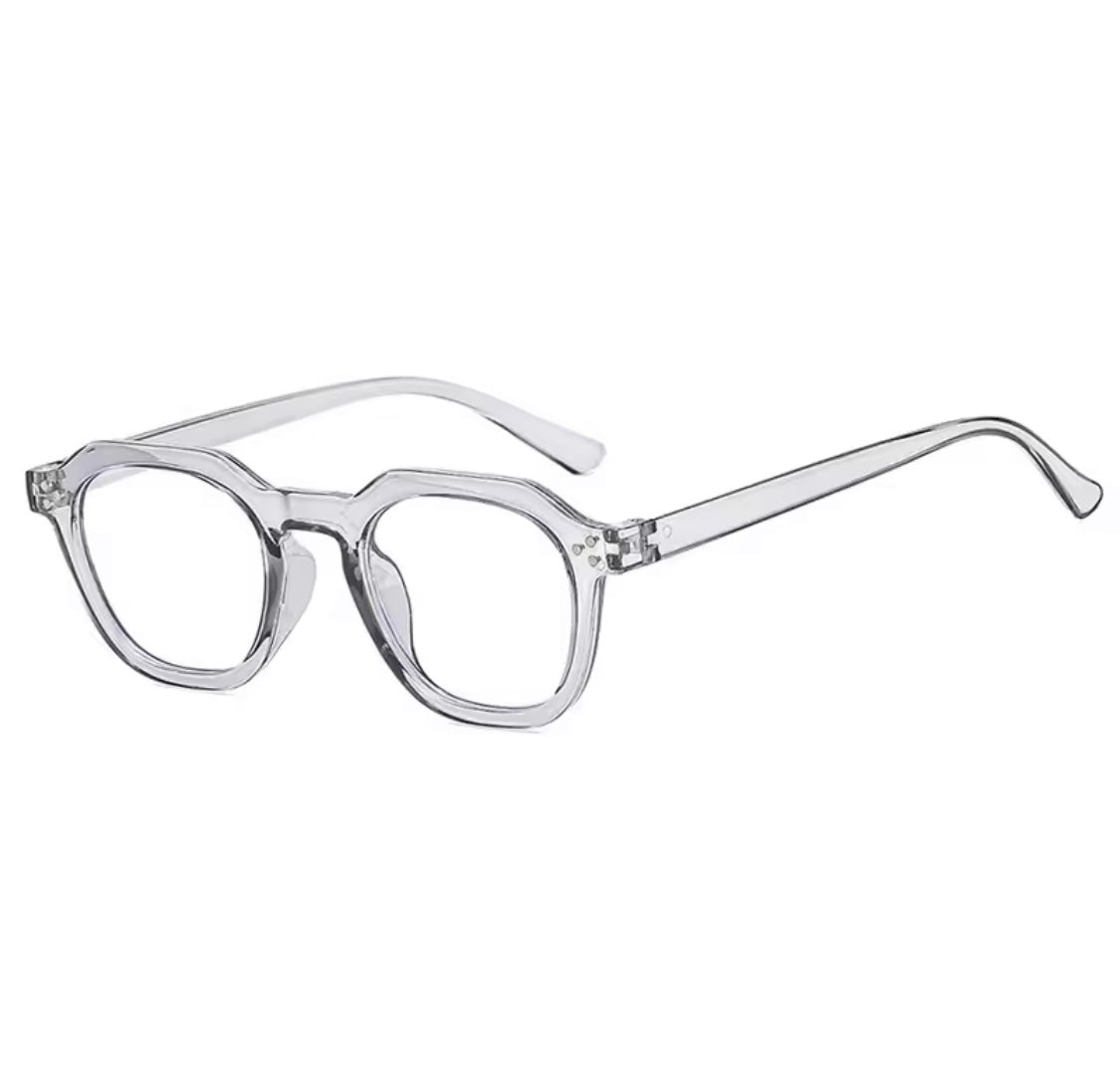Andie Retro Square Frame Blue Light Glasses- Tea
