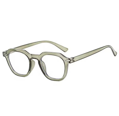 Andie Retro Square Frame Blue Light Glasses- Tea
