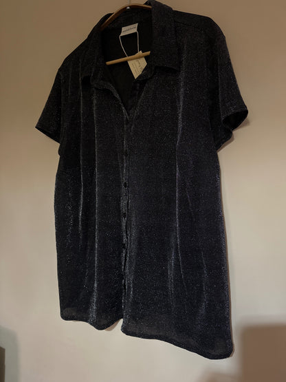 Vintage sheer black shirt 