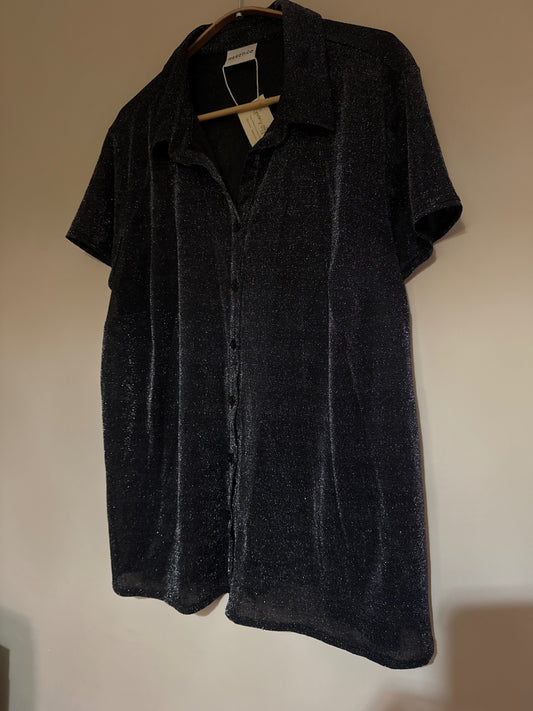 Vintage sheer black shirt 