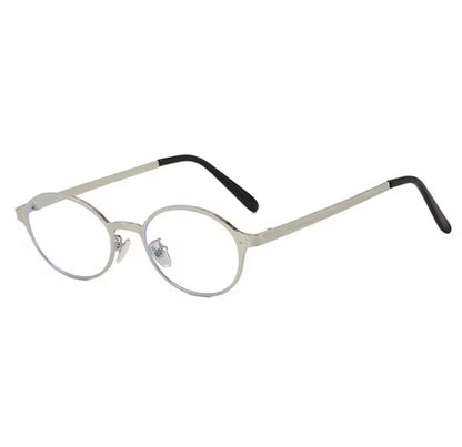90s Glow Metal Frame Anti Blue Light Glasses – Gold