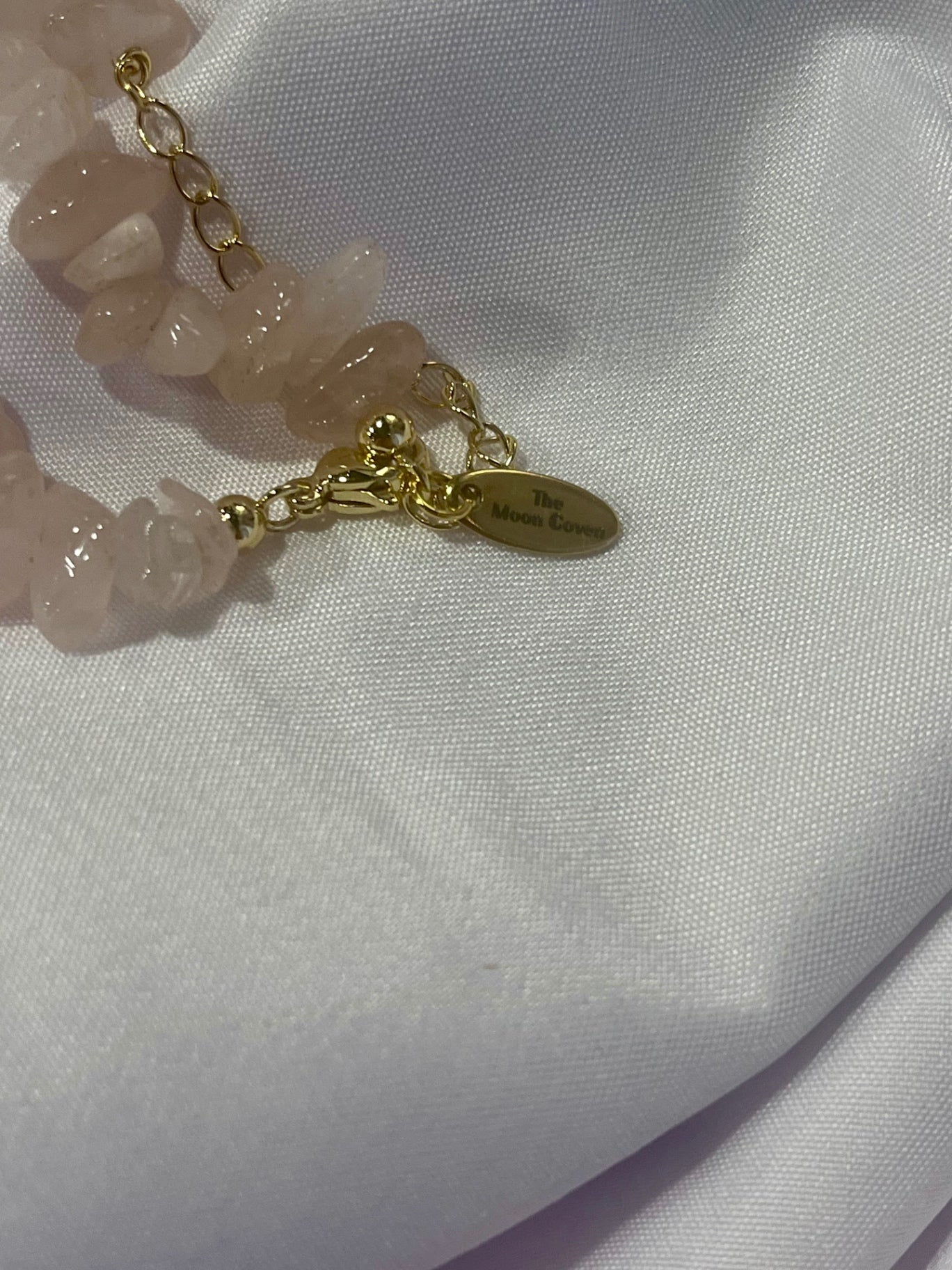 Rose Quartz & Biwa Pearl Bracelet – Gold
