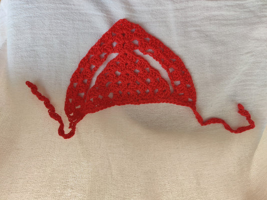 Crochet bandana, pet accessories