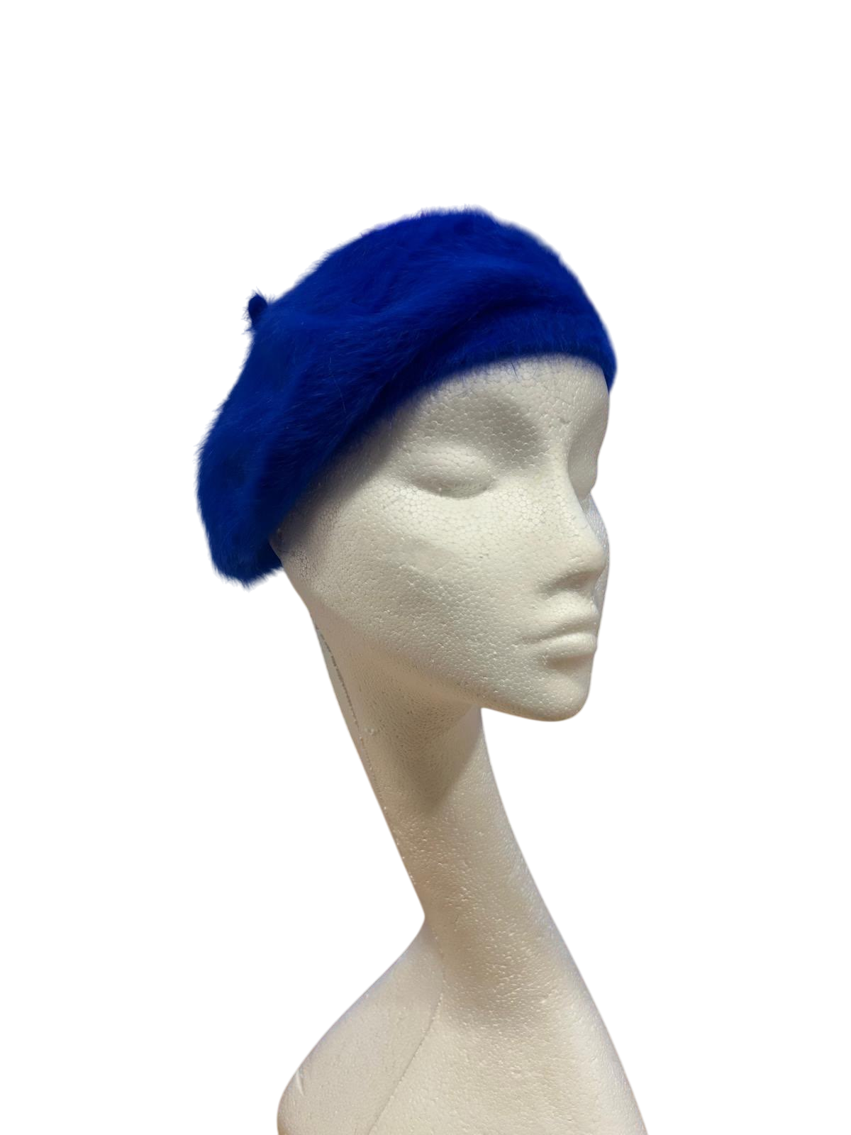 Electric Blue Fluffy Beret