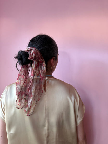 Vintage Light Red Scarf 