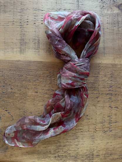 Vintage Light Red Scarf 