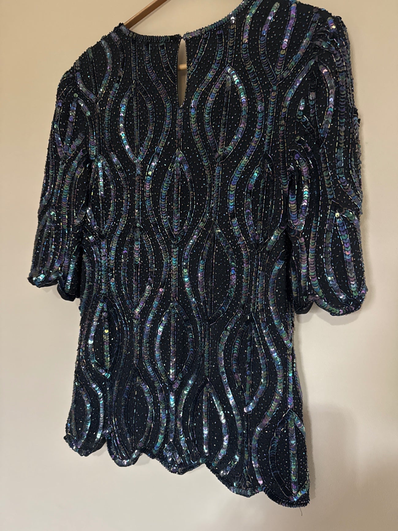 Vintage Frank Usher Sequin Top