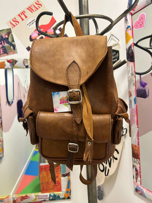 Vintage Leather Backpack