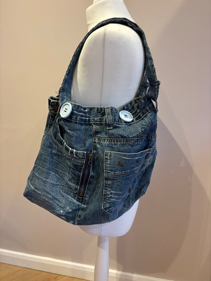 Reworked bag out of diesel Jeans