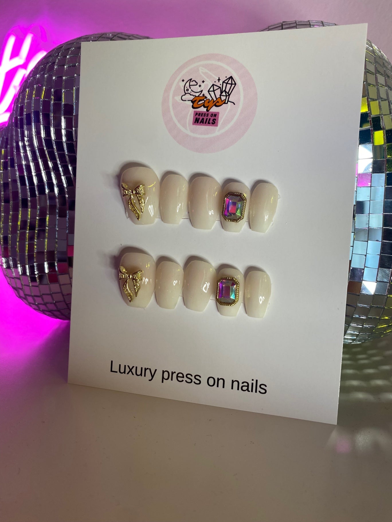 Gold Bows & Charms
